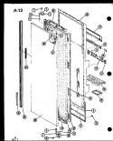 REF DOOR ASSY Diagram and Parts List for SRI19FA P7540006W A Amana Refrigerator