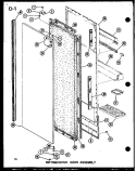 REF DOOR ASSY Diagram and Parts List for SLDI22F-1-G P7540014W G Amana Refrigerator
