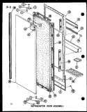 REF DOOR ASSY Diagram and Parts List for SLDI22F-G P7540019W G Amana Refrigerator