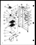 FZ SHELVING AND REF LIGHT Diagram and Parts List for SLDT25H P7836027W Amana Refrigerator