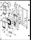 EVAP AND AIR HANDLING Diagram and Parts List for SLDT25H P7836027W Amana Refrigerator
