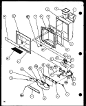 ICE AND WATER CAVITY Diagram and Parts List for SLDT25H P7836027W Amana Refrigerator