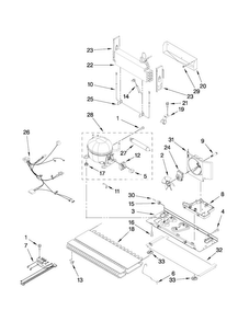 Unit Parts Diagram and Parts List for MFI2569VEB1  Maytag Refrigerator