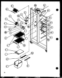 FZ SHELVING AND REF LIGHT Diagram and Parts List for SWPD25H P7836022W Amana Refrigerator