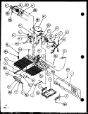 MACHINE COMPARTMENT Diagram and Parts List for SWPD25H P7836022W Amana Refrigerator