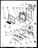 ICE AND WATER CAVITY Diagram and Parts List for SWPD25H P7836022W Amana Refrigerator