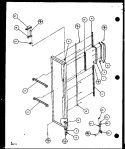 FZ DOOR Diagram and Parts List for SC19J P7804507W Amana Refrigerator