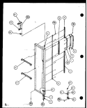 FZ DOOR Diagram and Parts List for SC22J P1104030W Amana Refrigerator