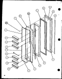 Part Location Diagram of D7783701 Whirlpool BUCKET FRZ. DOOR