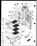 FZ SHELVING AND REF LIGHT Diagram and Parts List for SC22J P1104030W Amana Refrigerator