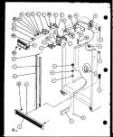 REF / FZ CONTROL AND CABINET PARTS Diagram and Parts List for SC22J P1104030W Amana Refrigerator