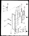 FZ DOOR HINGE AND TRIM PARTS Diagram and Parts List for SX22J P1104029W Amana Refrigerator
