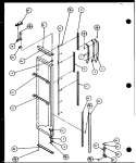 FZ DOOR Diagram and Parts List for SXI20J P7870122W Amana Refrigerator