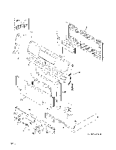 Backguard Diagram and Parts List for 79075422412  Kenmore Range
