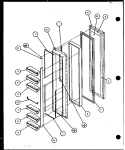 FZ DOOR Diagram and Parts List for SXI20J P7870122W Amana Refrigerator
