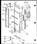 REF DOOR Diagram and Parts List for SXI20J P7870122W Amana Refrigerator