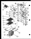 FZ SHELVING AND REF LIGHT Diagram and Parts List for SXI20J P7870122W Amana Refrigerator