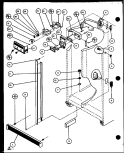 REF / FZ CONTROLS AND CABINET PARTS Diagram and Parts List for SXI20J P7870122W Amana Refrigerator