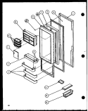 Part Location Diagram of D7781308 Whirlpool DOOR DAIRY