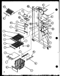 FZ SHELVING AND REF LIGHT Diagram and Parts List for SBI20J P7870125W Amana Refrigerator