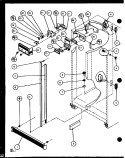 REF CONTROLS AND CABINET PARTS Diagram and Parts List for SBI20J P7870125W Amana Refrigerator