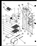 FZ SHELVING AND REF LIGHT Diagram and Parts List for SLDE25J P7870137W Amana Refrigerator