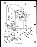 COMPRESSOR PARTS Diagram and Parts List for BC20EC P747025WC Amana Refrigerator