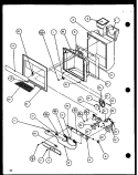 ICE AND WATER CAVITY Diagram and Parts List for SLDE25J P7870137W Amana Refrigerator