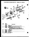 8 CUBE COMPACT ICE MAKER Diagram and Parts List for SLDE25J P7870137W Amana Refrigerator