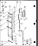 FZ DOOR Diagram and Parts List for SZI20K P1117801W Amana Refrigerator