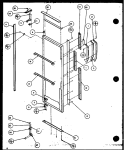 REF DOOR Diagram and Parts List for SZI20K P1117801W Amana Refrigerator
