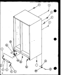 ROLLERS AND CABINET BACK Diagram and Parts List for SZI20K P1117801W Amana Refrigerator