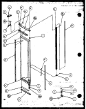FZ DOOR Diagram and Parts List for SBI20K P1117802W Amana Refrigerator