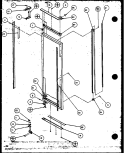 REF DOOR Diagram and Parts List for SBI20K P1117802W Amana Refrigerator