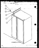BI8 TRIM KIT ASSY Diagram and Parts List for SBI20K P1117802W Amana Refrigerator