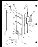 REF DOOR Diagram and Parts List for SXD25J P1116401W Amana Refrigerator