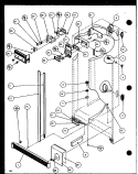 REF / FZ CONTROLS AND CABINET PART Diagram and Parts List for SXD25J P1116401W Amana Refrigerator
