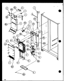 EVAP AND AIR HANDLING Diagram and Parts List for SXD25J P1116401W Amana Refrigerator