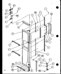 FZ DOOR Diagram and Parts List for SXD25JB P1116403W Amana Refrigerator