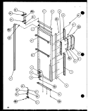 REF DOOR Diagram and Parts List for SXD25JB P1116403W Amana Refrigerator