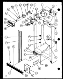 REF / FZ CONTROLS AND CABINET PART Diagram and Parts List for SXD25JB P1116403W Amana Refrigerator