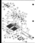 MACHINE COMPARTMENT Diagram and Parts List for SXD25JB P1116403W Amana Refrigerator