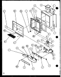ICE AND WATER CAVITY Diagram and Parts List for SXD25JB P1116403W Amana Refrigerator