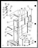 FZ DOOR Diagram and Parts List for SXD25JP P1116406W Amana Refrigerator