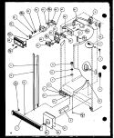 REF / FZ CONTROLS AND CABINET PART Diagram and Parts List for SXD25JP P1116406W Amana Refrigerator