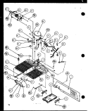 MACHINE COMPARTMENT Diagram and Parts List for SXD25JP P1116406W Amana Refrigerator