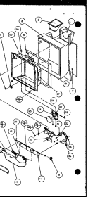 ICE AND WATER CAVITY Diagram and Parts List for SXD25JP P1116406W Amana Refrigerator
