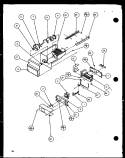 ICE BUCKET AND ICE MAKER Diagram and Parts List for SXD25JP P1116406W Amana Refrigerator