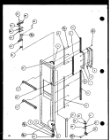 FZ DOOR Diagram and Parts List for SXD22J P1116103W Amana Refrigerator