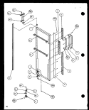 REF DOOR Diagram and Parts List for SXD22J P1116103W Amana Refrigerator
